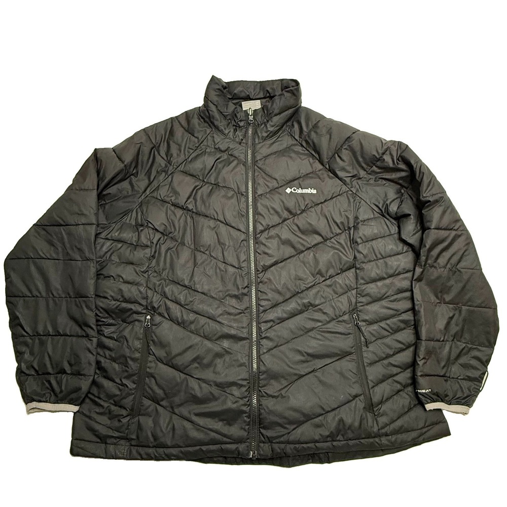 Columbia Omni Heat Interchange Jacket Women's Size 2X Plus Size Black Insulated